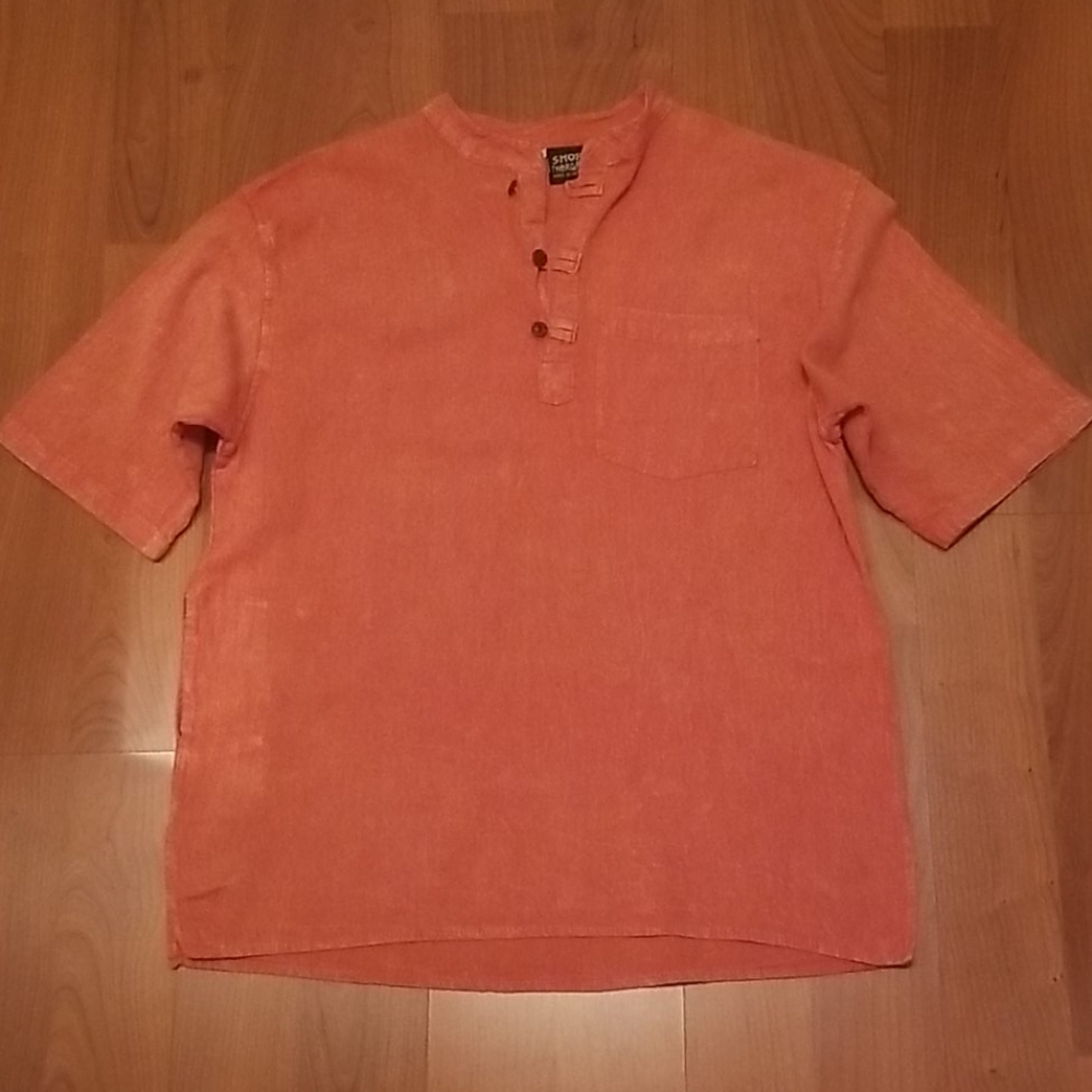 Shop Therapy mens shirt lg orange